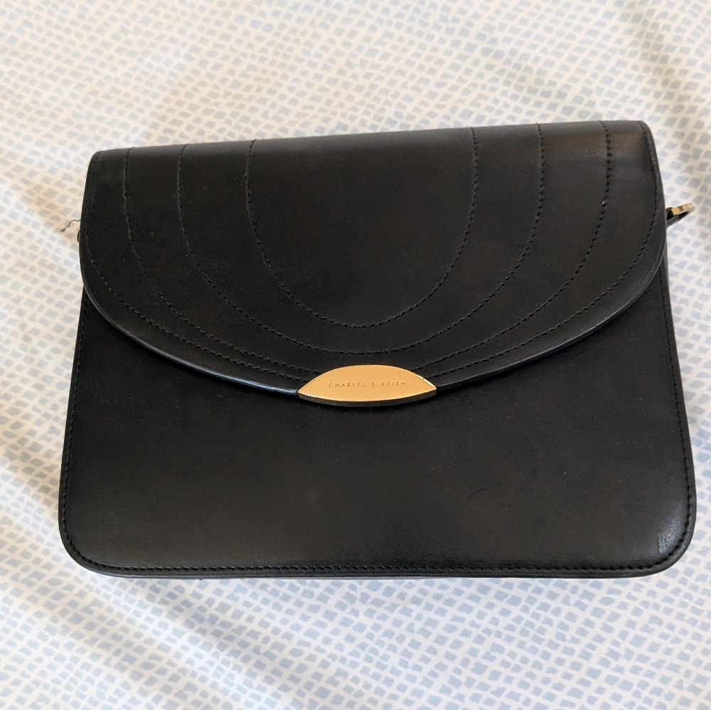 Charles & Keith Crossbody Black Bag